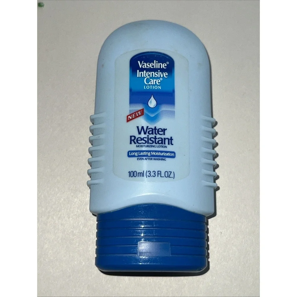 Vintage Vaseline Intensive Care Lotion Water Resistant‎ 3.3 Oz Rare USA Travel